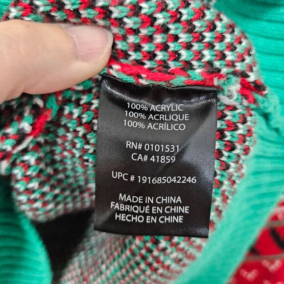 Star Wars Ugly Christmas Sweater Adult Medium Darth Vader Red Green White EUC - Picture 3 of 9